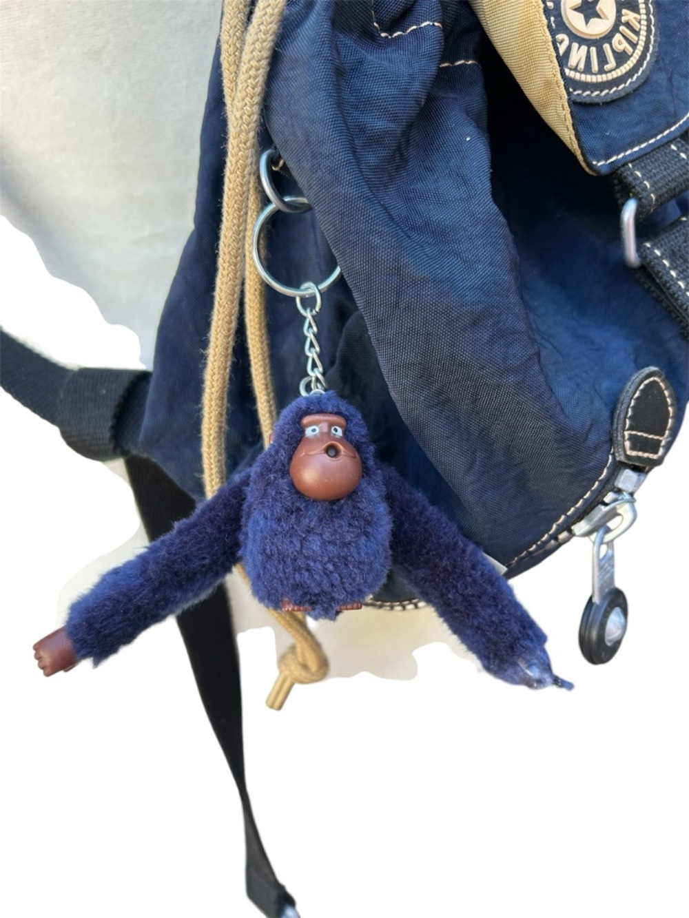 Kipling Backpack Navy Blue Nylon - Picture 6 of 10
